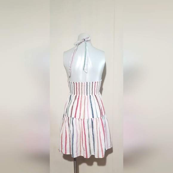 American Eagle Outfitters Red and Orange Halter Sundress - Picture 3 of 7